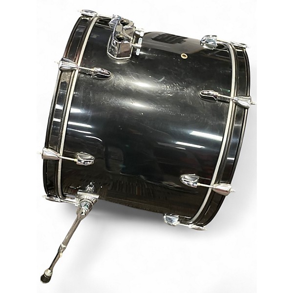 Used Pacific 5 Piece Drum Kit Black Drum Kit