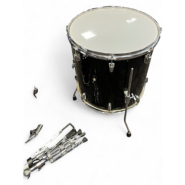 Used Pacific 5 Piece Drum Kit Black Drum Kit