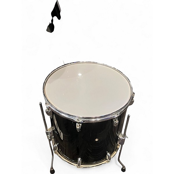 Used Pacific 5 Piece Drum Kit Black Drum Kit