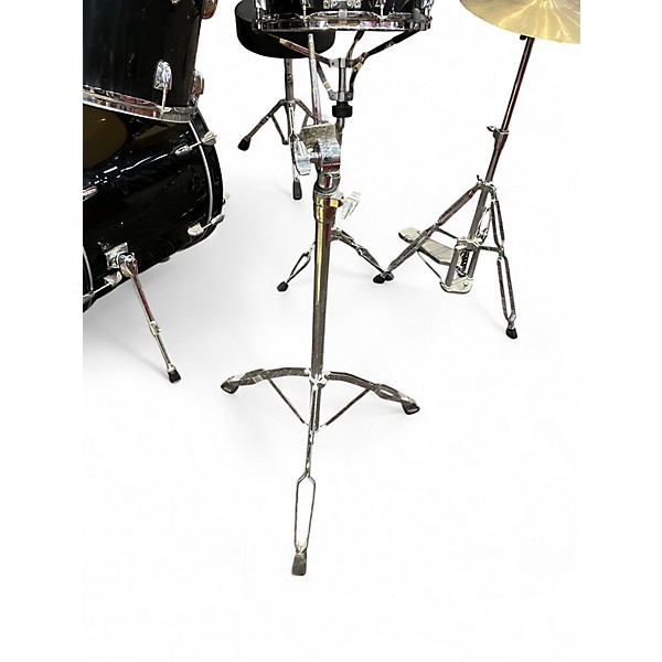 Used Pacific 5 Piece Drum Kit Black Drum Kit