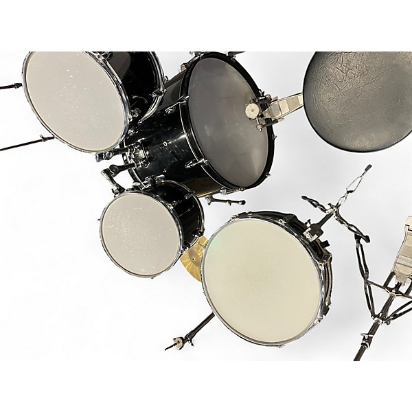 Used Pacific 5 Piece Drum Kit Black Drum Kit