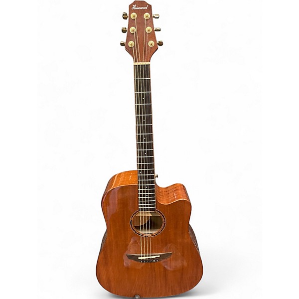 Used Haineswood EXD70MCE Natural Acoustic Electric Guitar