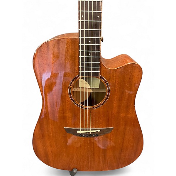 Used Haineswood EXD70MCE Natural Acoustic Electric Guitar
