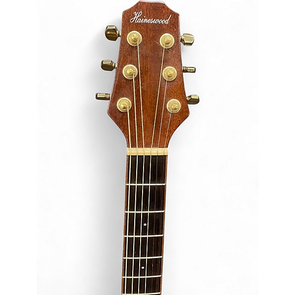 Used Haineswood EXD70MCE Natural Acoustic Electric Guitar