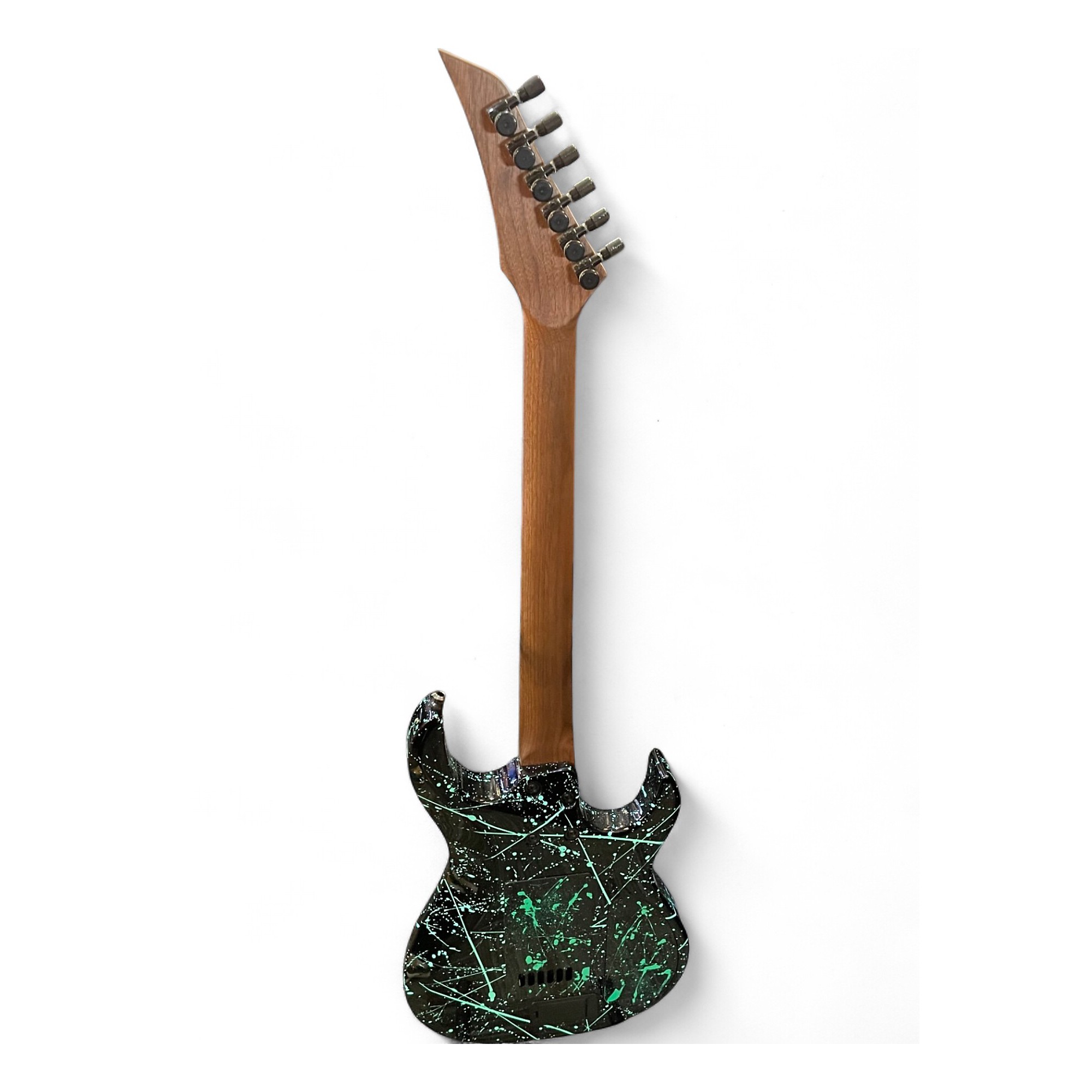 Used Kiesel Aries 6 Bolt On Black and Teal Solid Body Electric