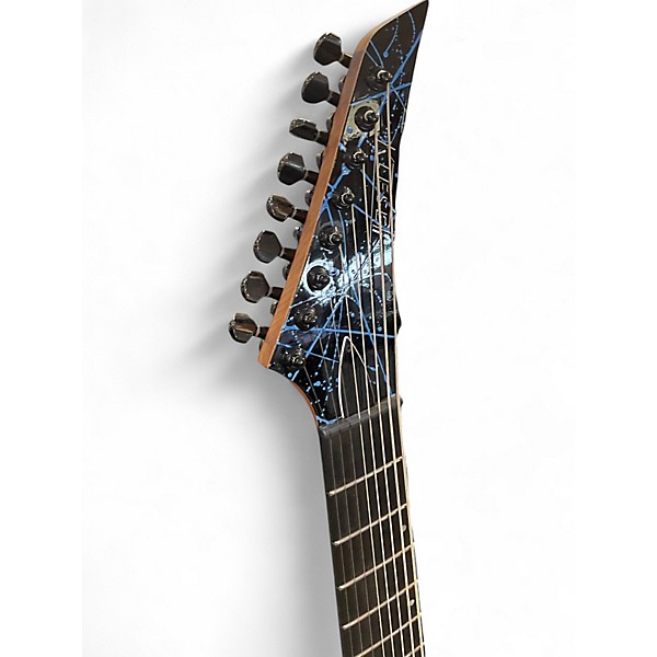 Used Kiesel Aries 8 Bolt On Black and Blue Solid Body Electric Guitar