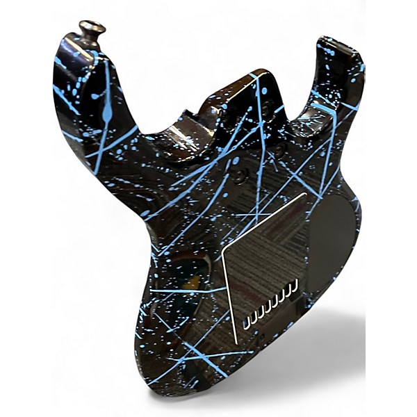 Used Kiesel Aries 8 Bolt On Black and Blue Solid Body Electric Guitar