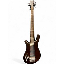 Used Warwick Streamer LX 5 String Brown Electric Bass Guitar