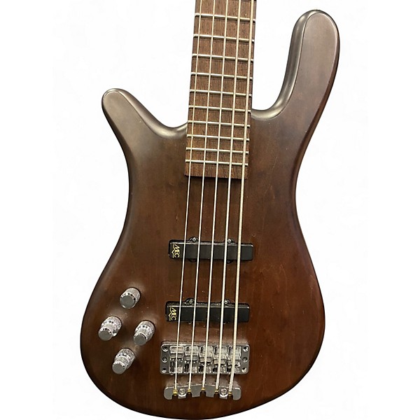 Used Warwick Streamer LX 5 String Brown Electric Bass Guitar