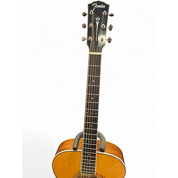 Used Fender Paramount PO-220E Natural Acoustic Electric Guitar