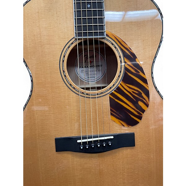 Used Fender Paramount PO-220E Natural Acoustic Electric Guitar