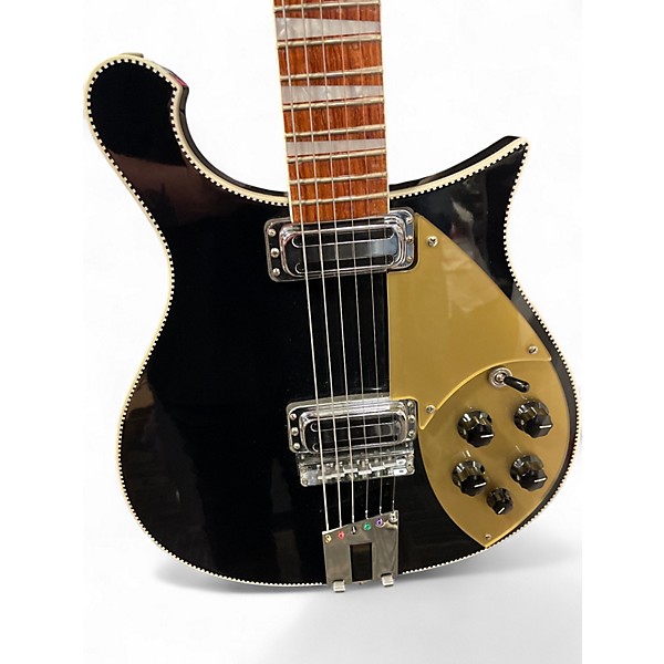 Used Rickenbacker 660 Black Solid Body Electric Guitar