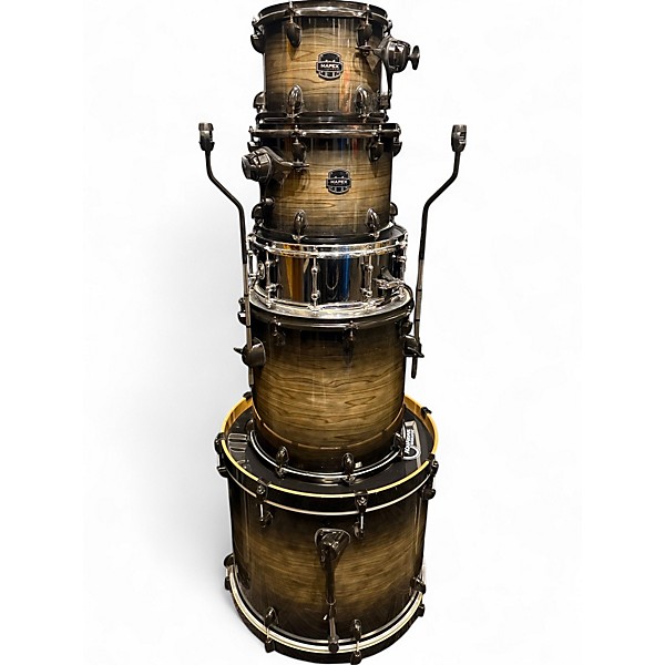 Used Mapex 5 Piece armory series  Black Drum Kit