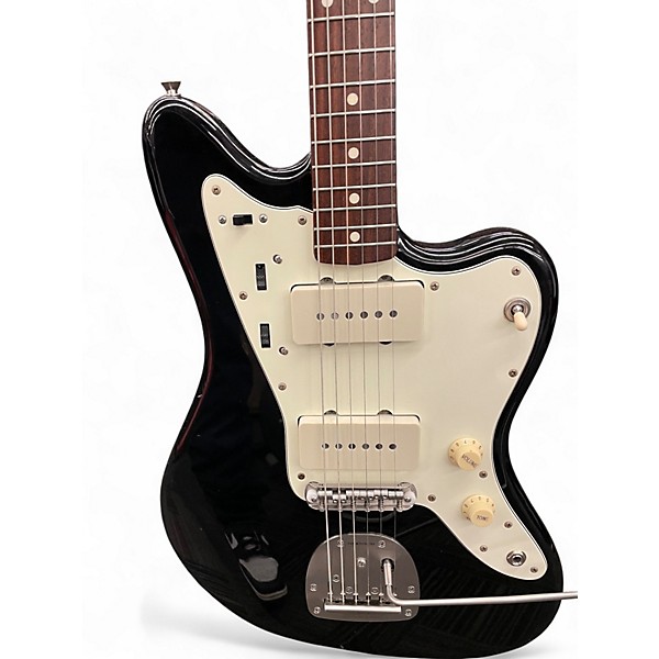 Used 2010 Fender '62 Reissue Jassmaster JM66 Black Solid Body Electric Guitar