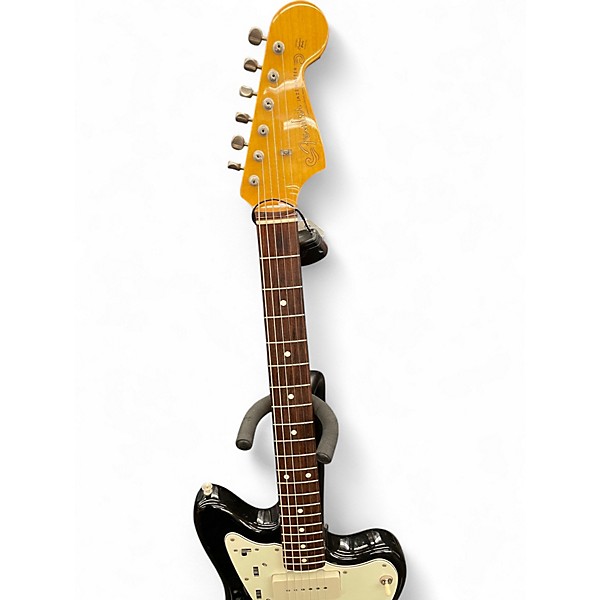 Used 2010 Fender '62 Reissue Jassmaster JM66 Black Solid Body Electric Guitar
