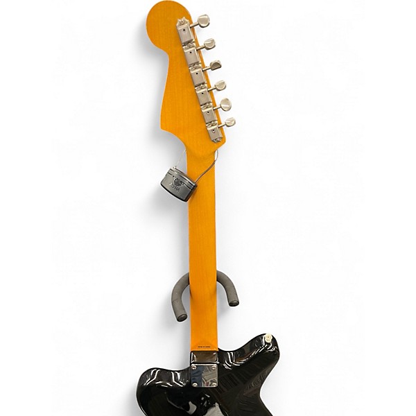 Used 2010 Fender '62 Reissue Jassmaster JM66 Black Solid Body Electric Guitar