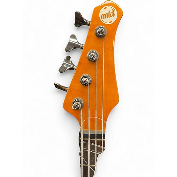 Used MTD Kingston Artist Amber Electric Bass Guitar