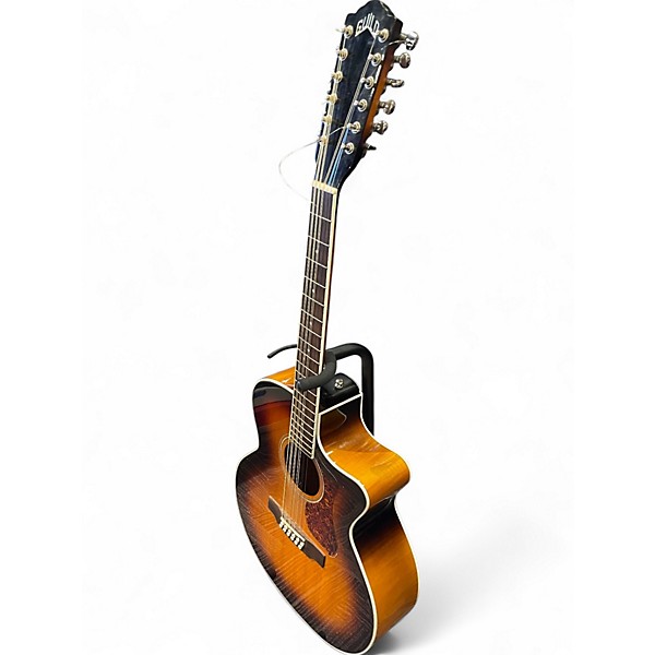 Used Guild F-2512CE 2 Color Sunburst 12 String Acoustic Guitar