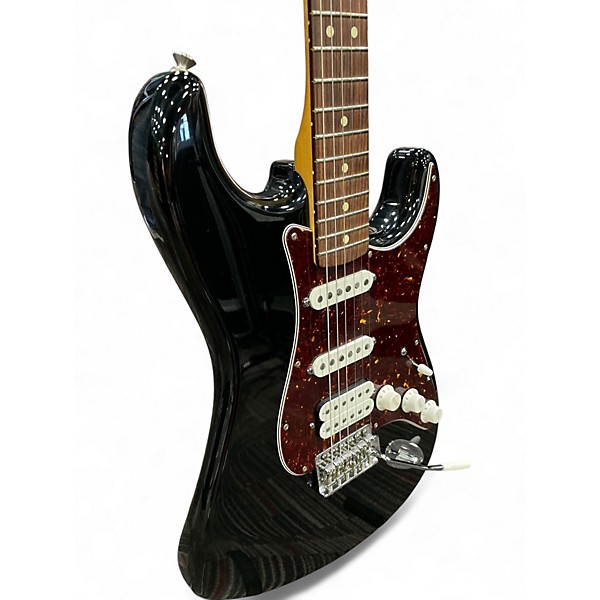 Used Fender Deluxe Lone Star Stratocaster Black Solid Body Electric Guitar