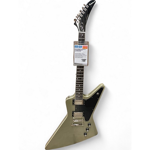 Used Epiphone Explorer Pro TV Yellow Solid Body Electric Guitar