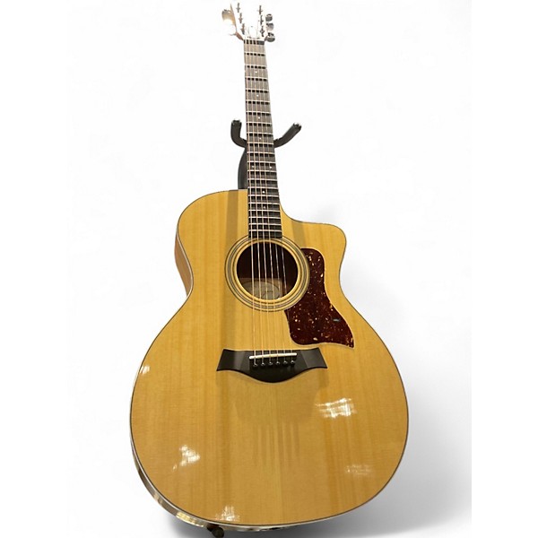 Used Taylor 214CE Natural Acoustic Electric Guitar