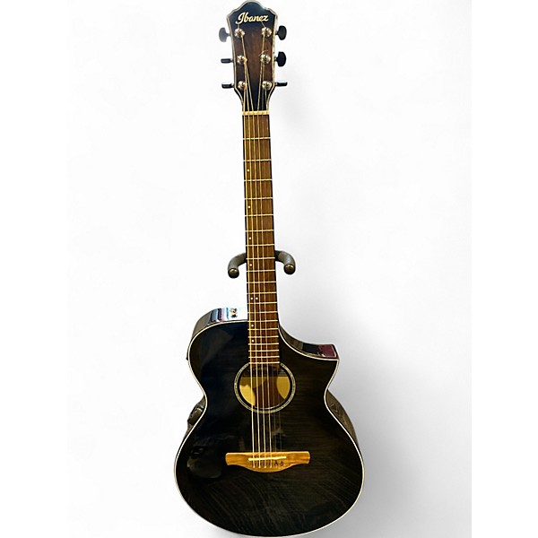 【保証書付】 AEWC400-TKS Ibanez Used Black Black Guitar Electric Acoustic ギター