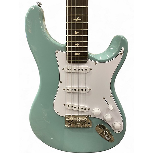 Used PRS SE Silver Sky STONE BLUE Solid Body Electric Guitar