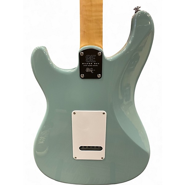 Used PRS SE Silver Sky STONE BLUE Solid Body Electric Guitar