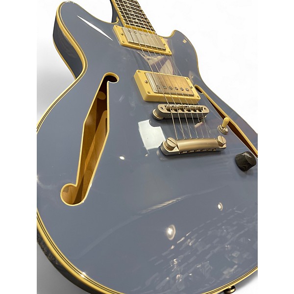 Used D'Angelico excel dc tour baby blue Hollow Body Electric Guitar
