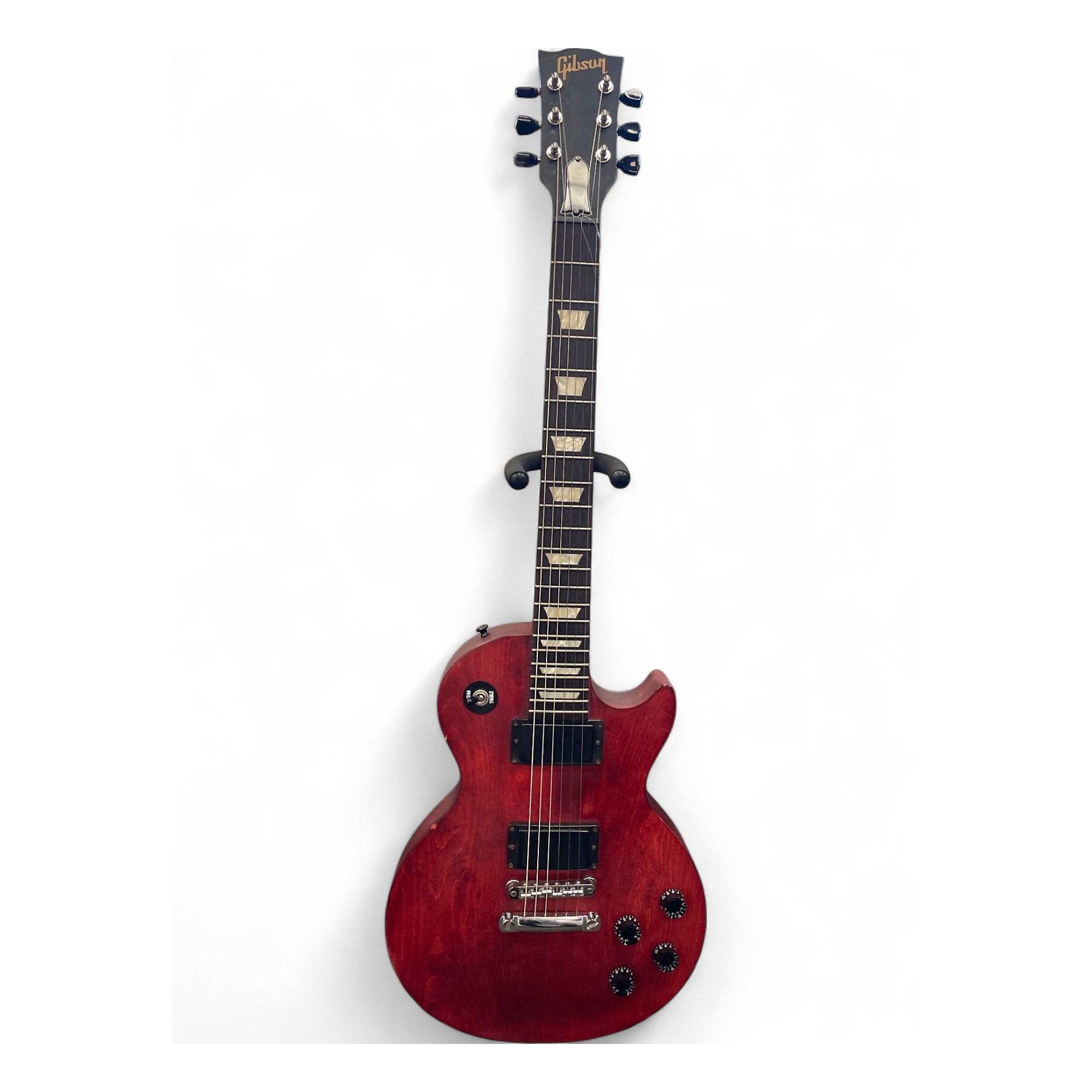 Used 2013 Gibson LPJ Worn Cherry Solid Body Electric Guitar