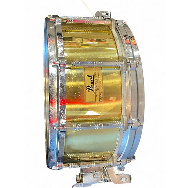 Used Pearl 5X14 Free Floating Snare Gold Drum