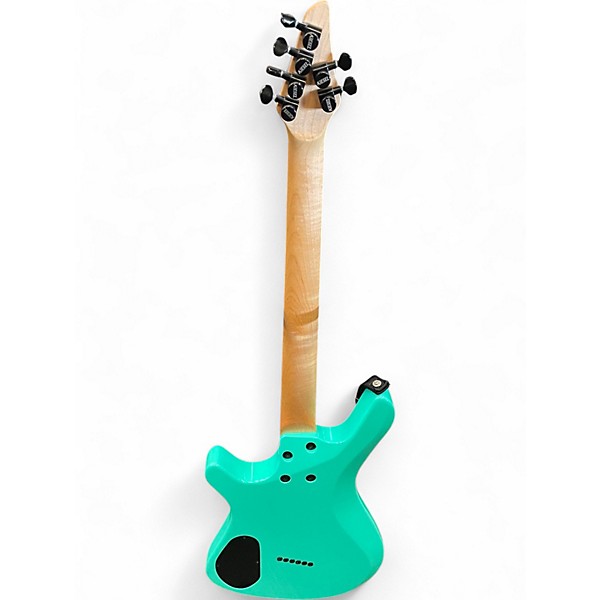 Used Kiesel vanquish multiscale baritone Seafoam Green Solid Body Electric Guitar