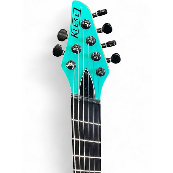 Used Kiesel vanquish multiscale baritone Seafoam Green Solid Body Electric Guitar