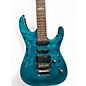 Used ESP LTD MH103QM Trans Blue Solid Body Electric Guitar