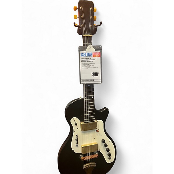 Used 1960s Airline Thunderstick Black Solid Body Electric Guitar
