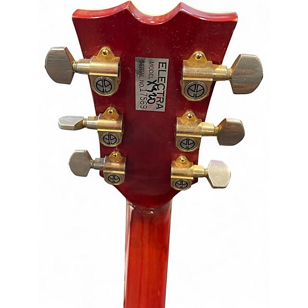 Used Electra X320 Trans Red Solid Body Electric Guitar
