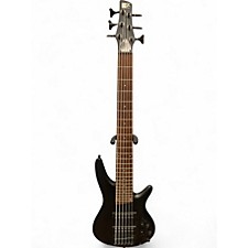 Used Ibanez BTB 406 QM Trans Black Electric Bass Guitar