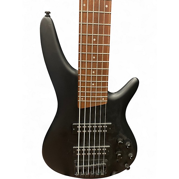 Used Ibanez SR306 6 String Black Electric Bass Guitar