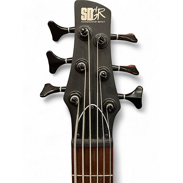 Used Ibanez SR306 6 String Black Electric Bass Guitar