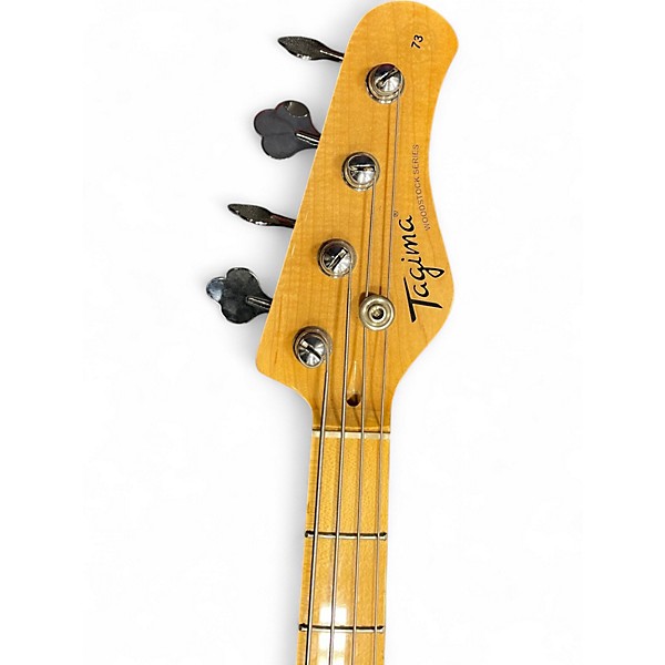 Used Tagima TW JAZZ BASS Cream Electric Bass Guitar