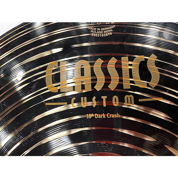 Used MEINL classics dark crash Cymbal