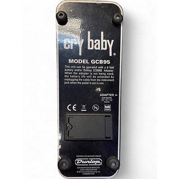 Used Dunlop GCB95 Original Crybaby Wah Effect Pedal