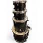 Used Ludwig 4 Piece BackBeat Elite Midnight Grain Drum Kit thumbnail