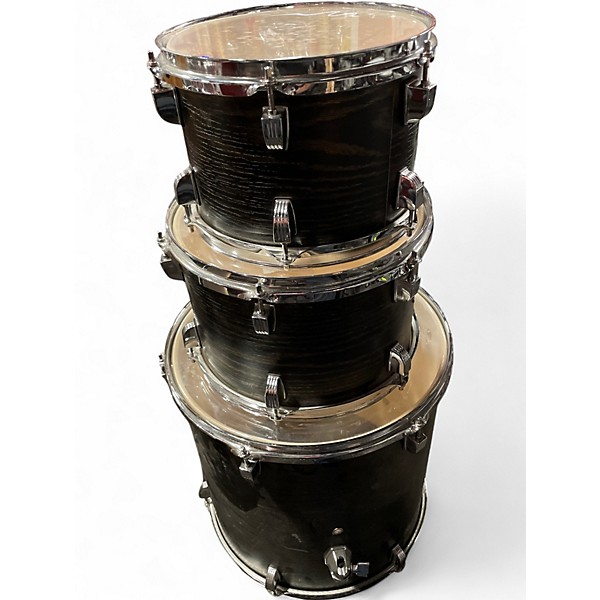 Used Ludwig 4 Piece BackBeat Elite Midnight Grain Drum Kit