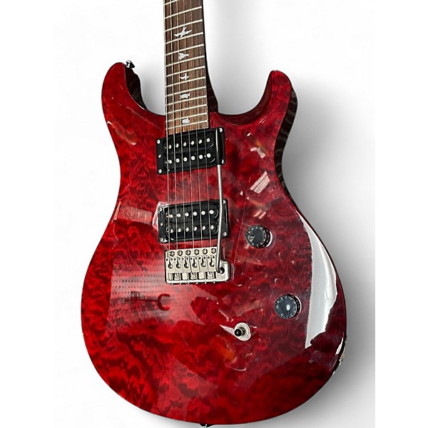 Used PRS SE Custom 24 Quilter red maple Solid Body Electric Guitar