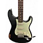 Used Fender 2018 MIM RAODWORN STRATOCASTER WITH PICKUP UPGRADE Black Solid Body Electric Guitar