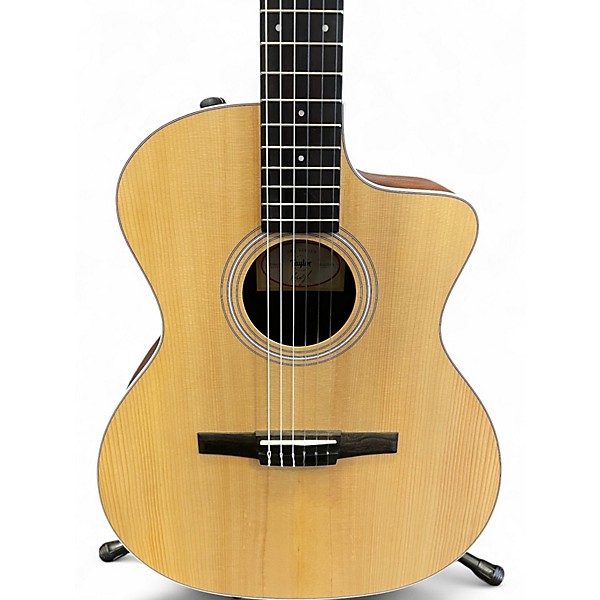 Used Taylor 214CEN Natural Classical Acoustic Electric Guitar