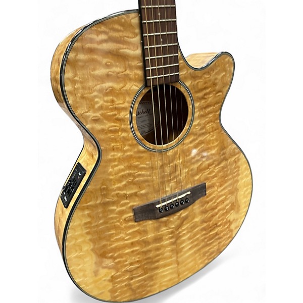 Used Mitchell MX400 Natural Acoustic Electric Guitar