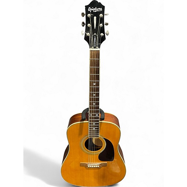 Used 2011 Epiphone DR-500M Natural Acoustic Guitar