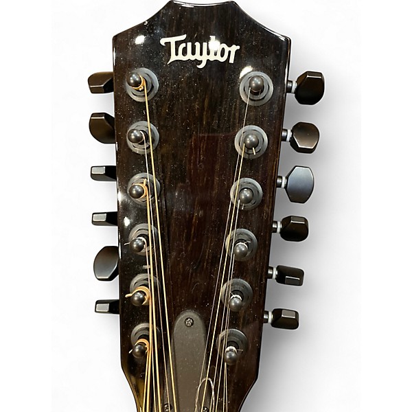 Used Taylor 250CE BLK DLX Black 12 String Acoustic Electric Guitar
